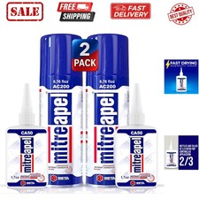 CA Glue with Activator 2 x1.7oz-2 x 6.7flozInstant Bond Professional Cyanoacr...