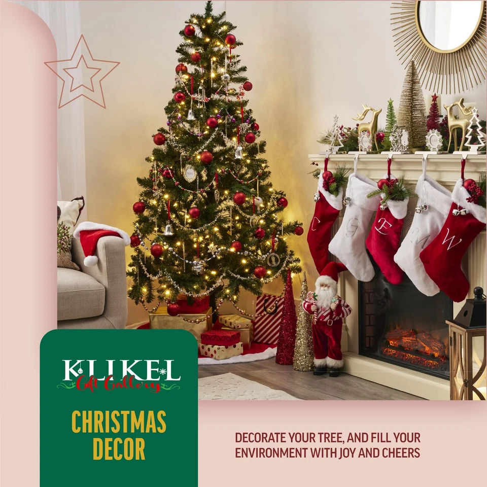 Soporte para medias de Navidad de metal Klikel muñeco de nieve blanco MPN 83411 Foto 2 de 4