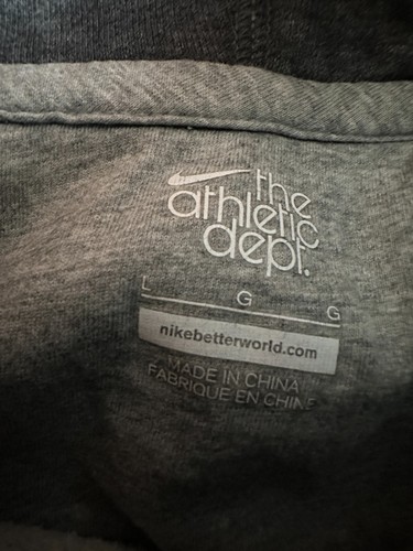 Nike Hoodie Womens Large Gray Squad Fleece Po Pullover Sweatshirt Ladies - Picture 6 of 14