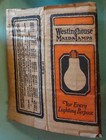 Westinghouse MAZDA LAMPS For Every Lighting Purpose Light Bulb Package 1923 PAT — photo 1