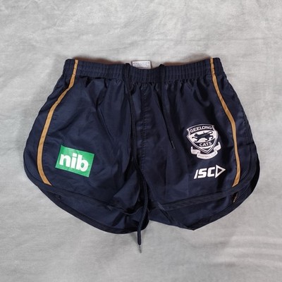 Geelong Cats AFL Australia Rugby Performance Shorts Womens Large 2  Drawstring