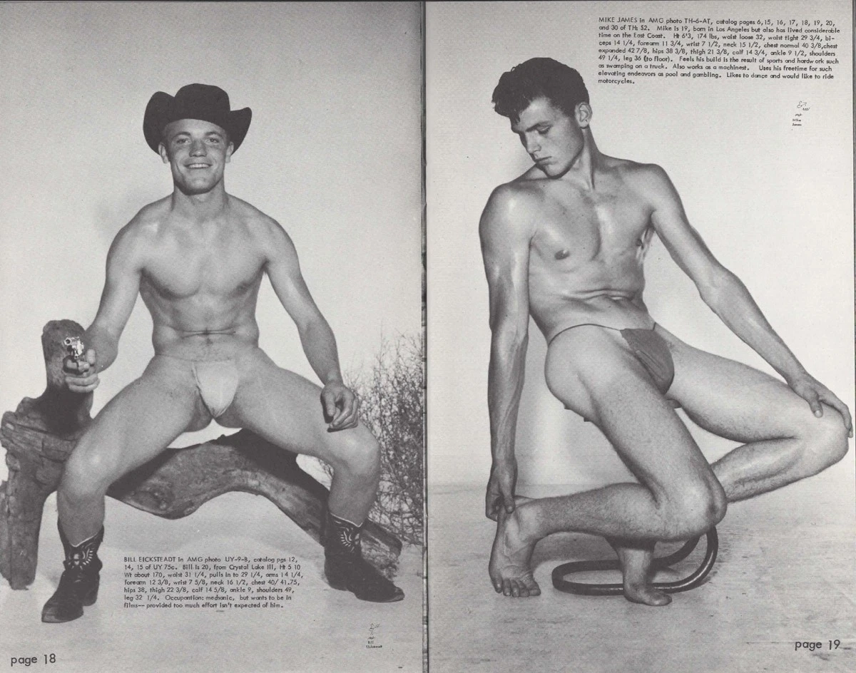 2 Vintage 1963-64 PHYSIQUE PICTORIAL Gay Digest AMG Magazines HIGH GRADE