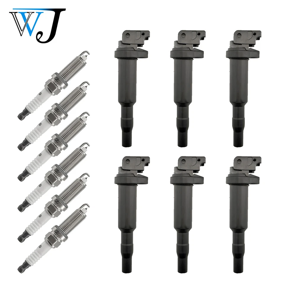 Kit de 6 bobinas de encendido + bujías de iridio para BMW X6 2003 3,0 L L L6 3648847 Foto 2 de 4