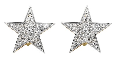 10K Gelbgold Fünf Punkt Stern Religiöser Diamant Anhänger Charm (1,35ct.)