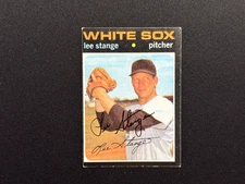 Lee Strange 1971 Topps Signed Chicago White Sox autograph auto MLB Baseball
