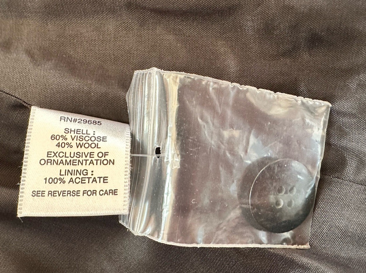 Pendleton Single Breasted Fitted Burgundy Black B… - image 8