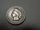 1859 Indian Head Penny in about Fine condition. Great rim.  Nice Liberty.  Nice