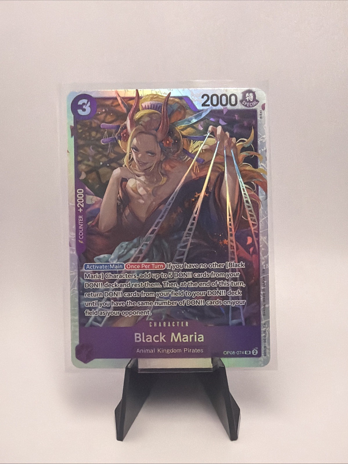 Black Maria OP08-074 One Piece Two Legends CCG Near Mint English Super Rare