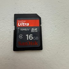SanDisk Ultra 16GB SDHC Memory Card Class 4 15MB/s Flash Card SDSDRH-016G-A11