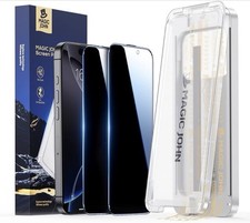 MAGIC JOHN 3rd Gen Upgraded for iPhone 16 Pro Privacy Screen Protector 6.3 Inch