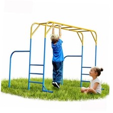 Monkey Bars for Kids, Outdoor Monkey Bar Set with Climbing Frame, Heavy Small