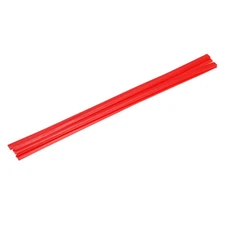 5 Pcs Red Plastic Welding Rods 9.5mm x 330mm HDPE Flat(0.4inch x 13inch)