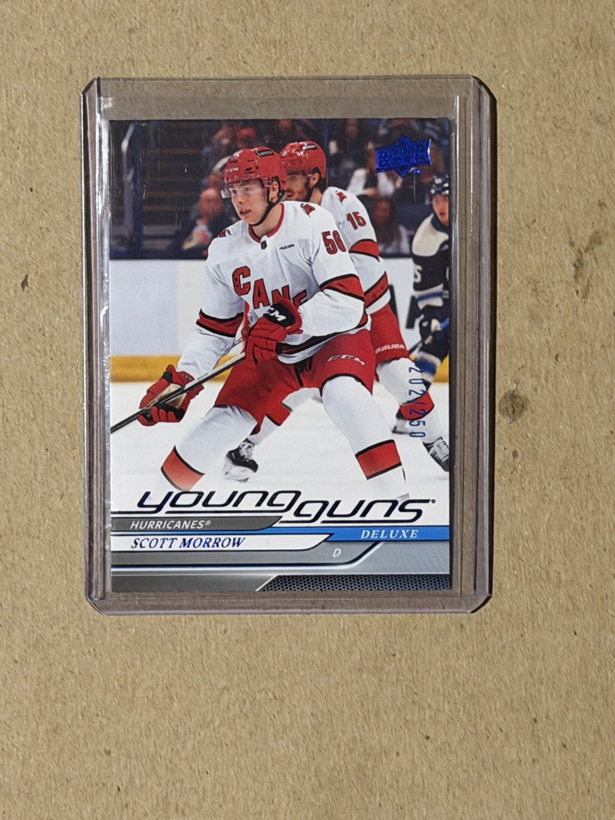 2024-25 Upper Deck Series 1 - Young Guns Deluxe 202/250 Scott Morrow #225 (RC)