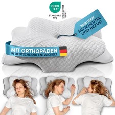 Glückstoff® Orthopädisches Kissen aus Memory Foam - Nackenstützkissen
