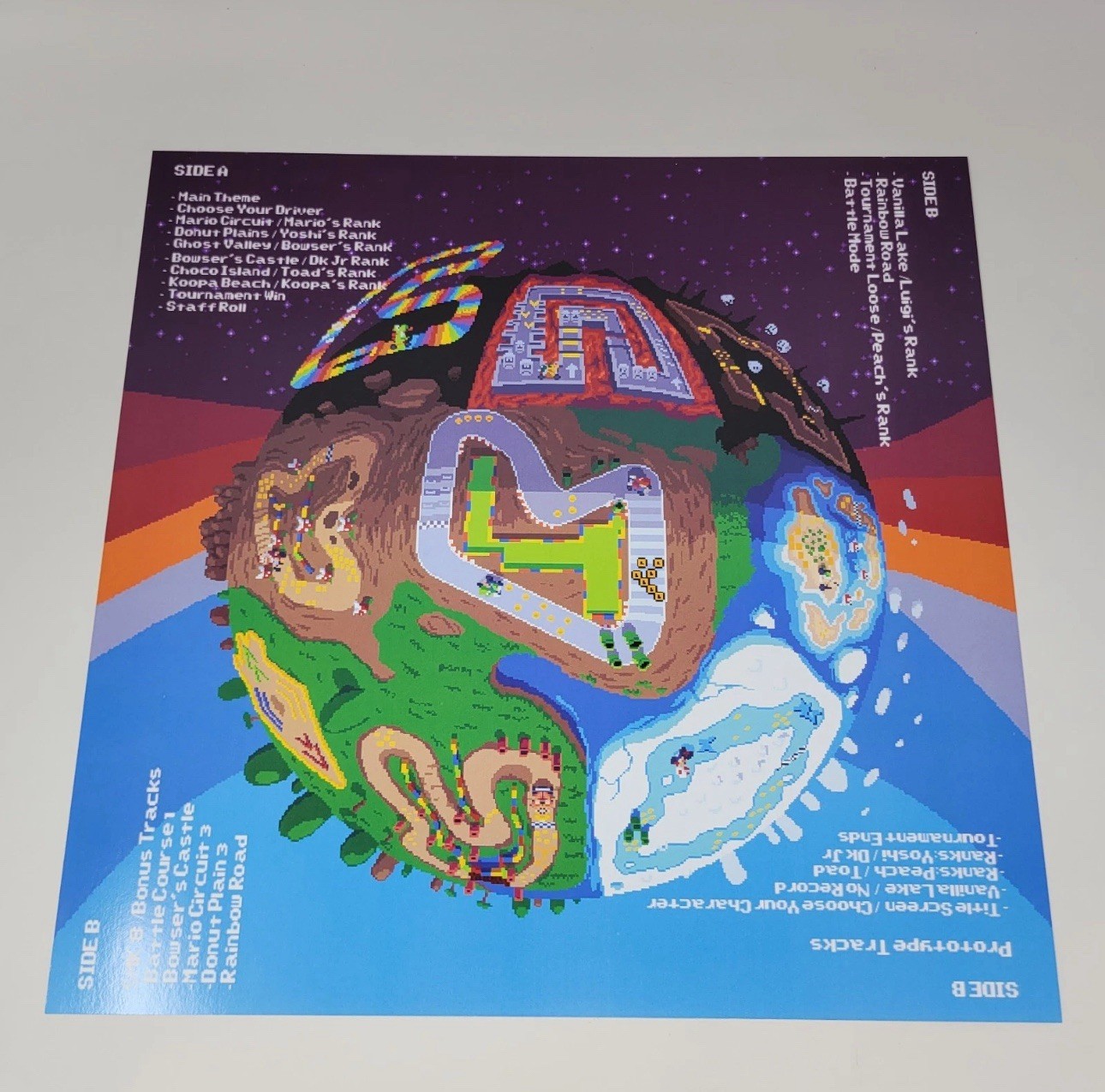 Super Mario Kart Vinyl LP Record OST VGM Super Nintendo SNES Not ...