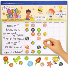 Behavior Reward Chart for Kids   Includes 26 Chore Charts  1528 Stickers   M...
