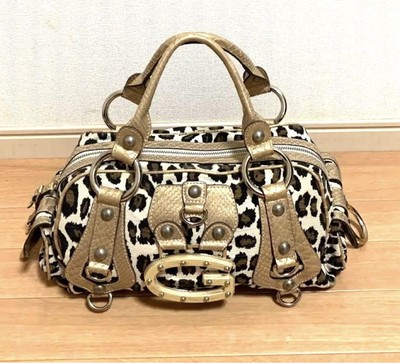 Guess Y2K Leopard Handbag Tote Bag Purse USED Good Condition Guess Y2K Leopard Handbag Tote Bag Purse USED Good Condition