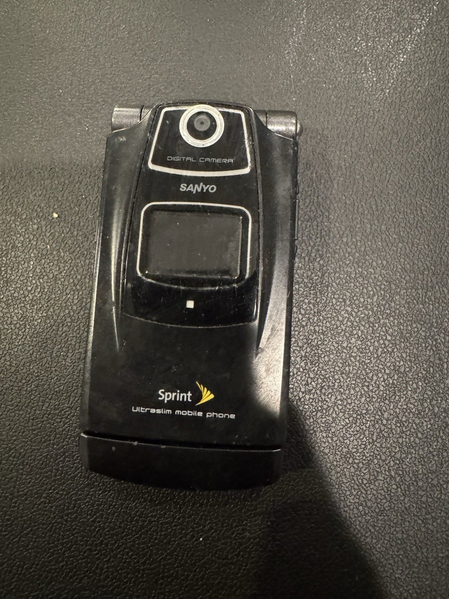 SANYO Katana SCP-6600 Black Flip Phone Sprint - Used Untested As
