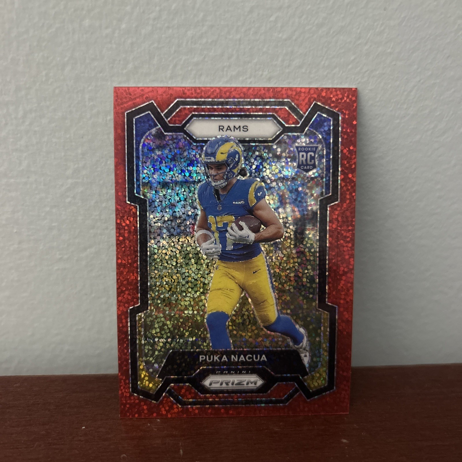 2023 Panini Prizm - Rookies Puka Nacua #357 Red Sparkle Prizm (RC)