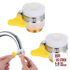 3PCS Adjustable Faucet Adapter for Faucets - Fits 13  14mm, 16.5  18mm,