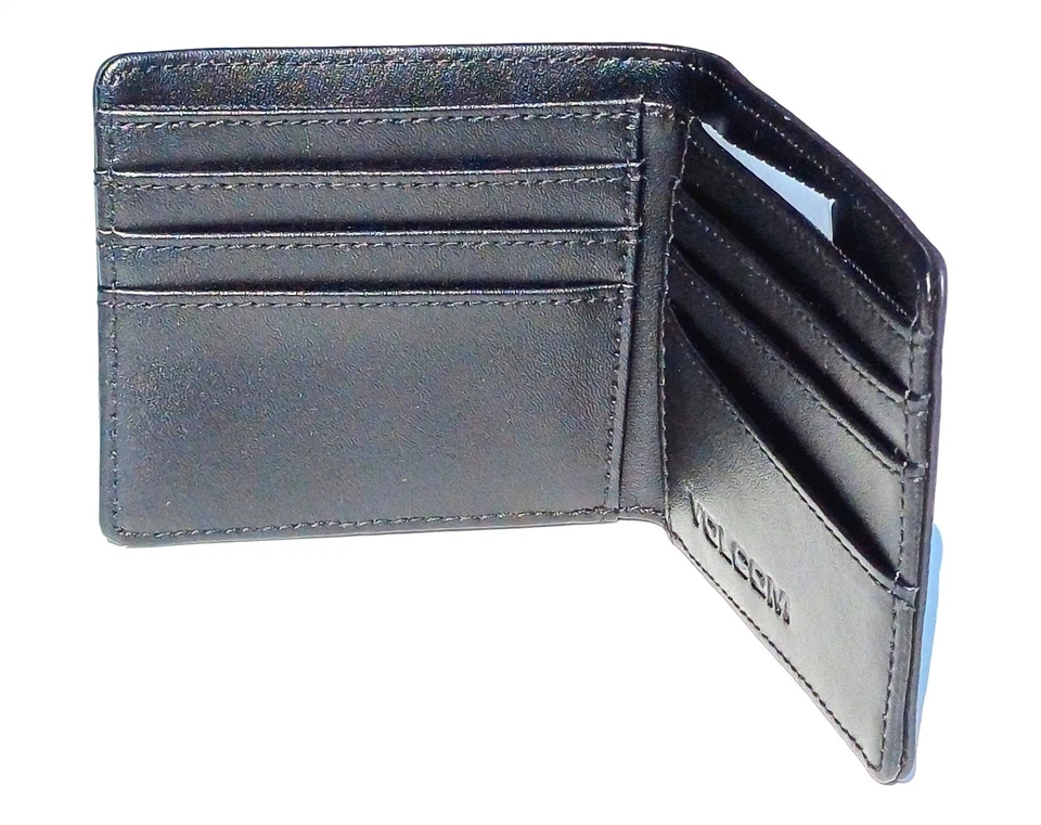 Volcom Wallet Leather Bi-Fold Single Stone Black - Image 3 of 3