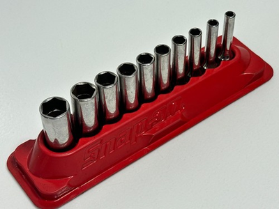 #ad #ad Snap On Tools USA 10pc 1 4quot; Drive 6 Point SAE Deep Socket Set 3 16–9 16quot; $129.99