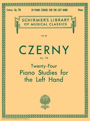 Czerny: Twenty-Four Piano Studies for the Left Hand, Op. 718