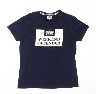 Weekend Offender Herren T-Shirt Blau S Logo
