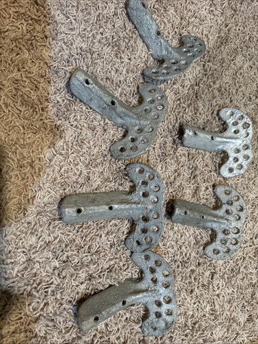 6 Vintage Cast Iron Roof Standing Seam Snowbirds Sliding ice Snow guard NICE