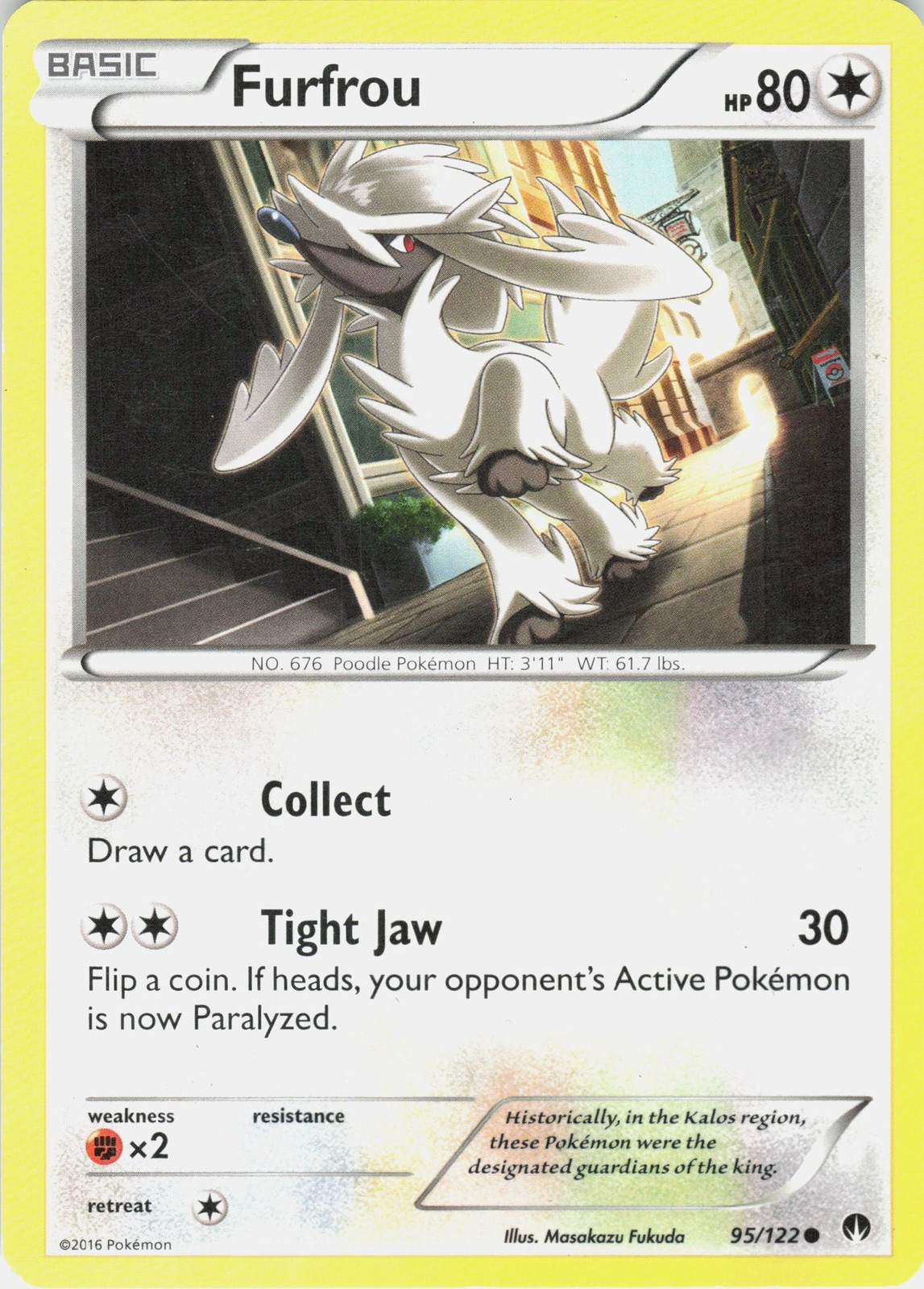 Furfrou 95/122 BREAKpoint LP Pokemon TCG