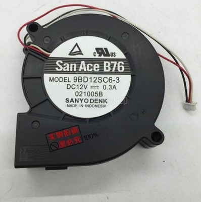   9BD12SC6-3 DC12V 0.30A 7020 7CM 3-wire Projector Fan *ll