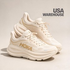 Women's HOKA Bondi 9 Running Shoe Vanilla Birch Sneaker USA NO Box