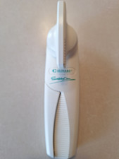 Culinare Safety Can - Hand Held Can Opener - Easy Grip 6.5” - White Smooth Edge