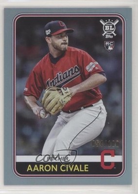 2020 Topps Big League Rainbow Foil 54/100 Aaron Civale #67 Rookie RC e6p