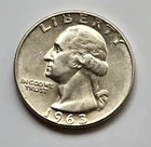 1963-D Washington Silver Quarter 25c - "Very Nice Coin" - Free Shipping