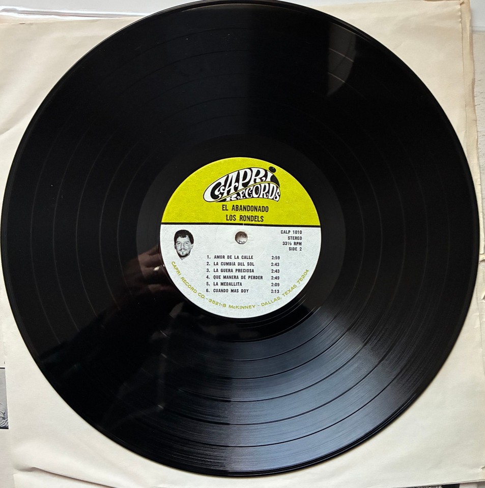 Los Rondels – El Abandonado Vinyl LP Record Tejano Capri Records CALP ...
