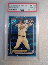 2024 Bowman Chrome Sapphire Blake Burke PSA 10