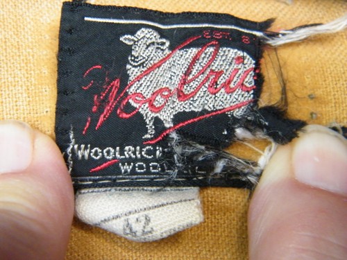 Vintage Woolrich Red Mackinaw Buffalo Plaid Wool Hunting Coat Jacket Size 42 - Picture 12 of 12
