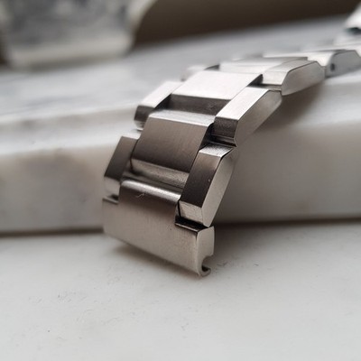 18mm 22mm Solid 5 Beads Stainless Steel Bracelet heavy