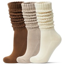 Women's Slouch Socks Long Cute Slouchy Socks for Women Stacked Boot Sock 80s ...