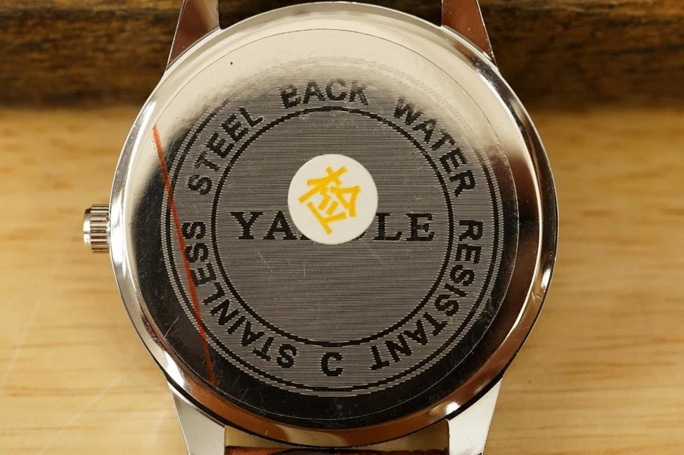 MODERNO Bisutería YAZOLE Reloj de Cuarzo Cara Azul Simulada Croc Banda Marrón Foto 2 de 3