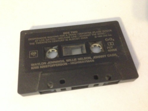 Waylon Jennings Willie Nelson Johnny Cash Kris Kristofferson Highwayman Cassette - Picture 6 of 6