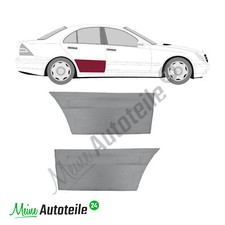  2x Reparaturblech T&uuml;r hinten niedrig Rechts + Links f&uuml;r Mercedes C-Klasse W203 