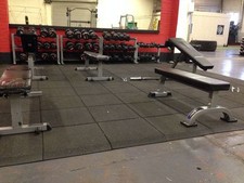 Gym Floor Tiles - 1000 x 1000 x 25mm - Gym Floor Matting 