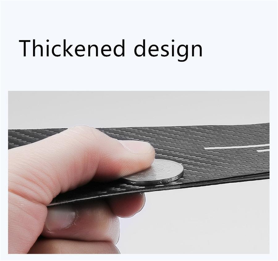 4Pcs Universal Car Door Step Sill Scuff Protector Cover Guard Carbon ...