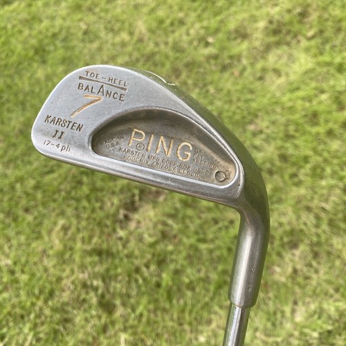 PING KARSTEN II Iron Set Black Dot 3-8 & Wedge ZZ Lite Steel Golf Pride Grips - Picture 18 of 24