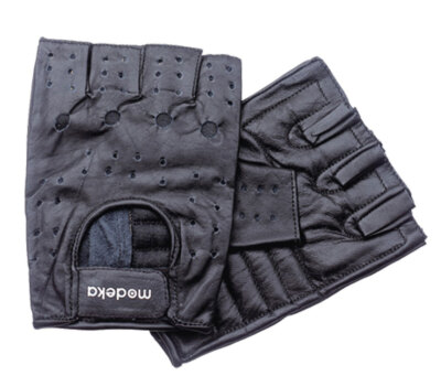 Fingerlose Handschuhe Modeka Highway Leder Choppherhandschuhe 