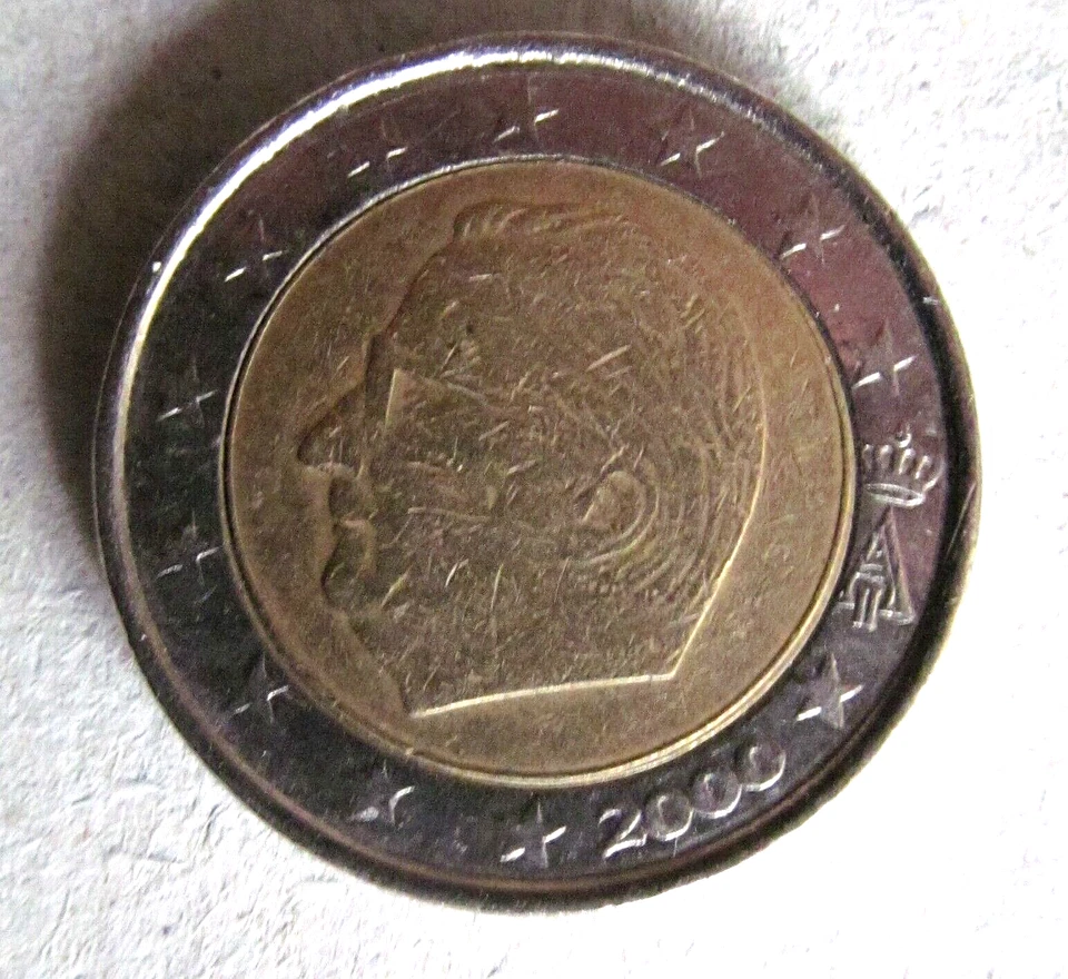 PIECE 2 euro BELGIQUE de 2000 - Photo 1/2
