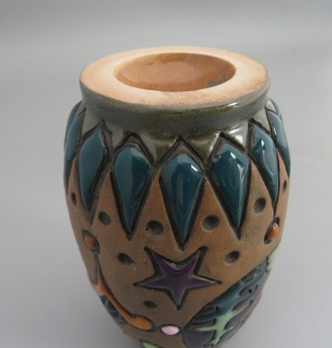 AS FOUND SMALL ART DECO STYLE VASE ENAMEL - AMPHORA AUSTRIA 11920 - 11.25CM HIGH - Picture 14 of 24