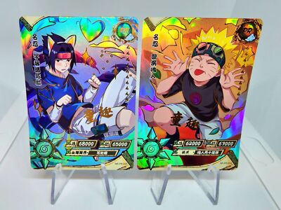 Naruto & Sasuke Promo PR Kayou Official Naruto Card TCG Set NR-PR-025 & 024